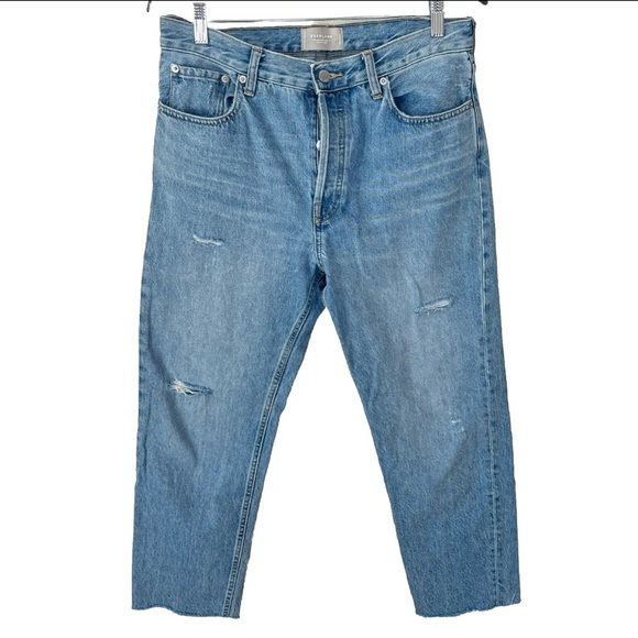 Everlane Denim - Everlane The Relaxed Straight Fit Jeans In Blue Women’s Sz 28 Reg Organic Cotton